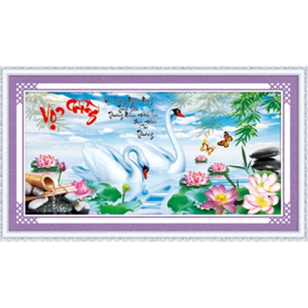 tranh thêu vợ chồng  88863 (66x36)