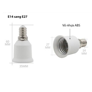 Đầu chuyển đổi đui xoáy E27-E14