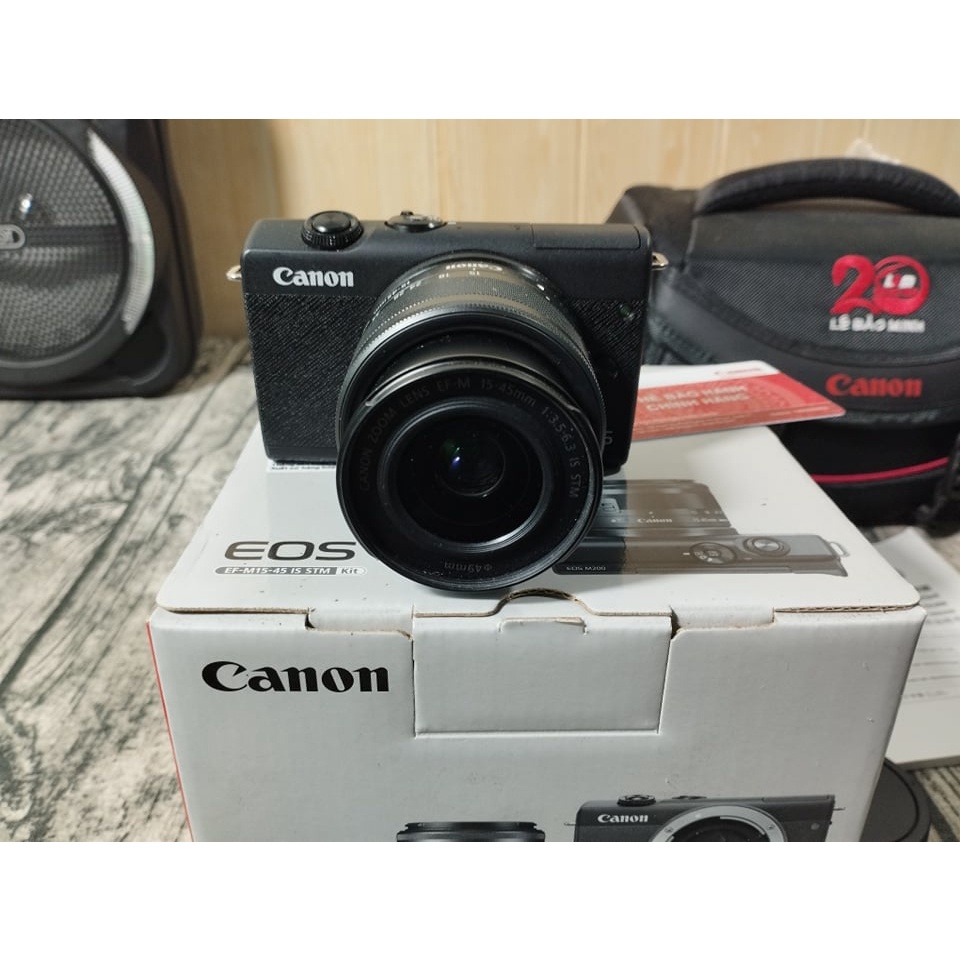 Máy ảnh Canon EOS M200 EF-M 15-45 BK