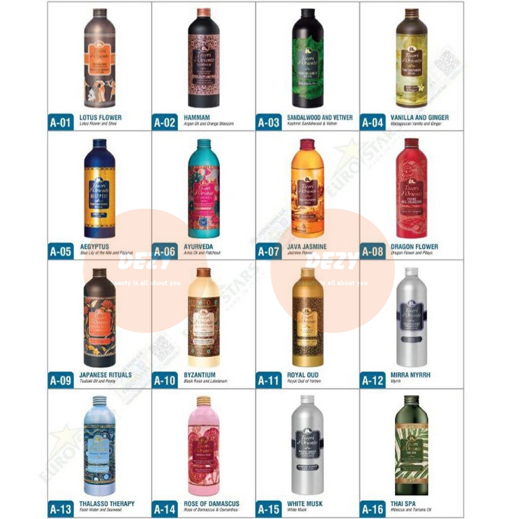 Sữa Tắm Nước Hoa Tesori Chính Hãng D Oriente 500ml 250ml - Sữa Tắm Xích Hoa Sen Hoa Nhài Dưỡng Ẩm Da Trắng Da Body Dezy