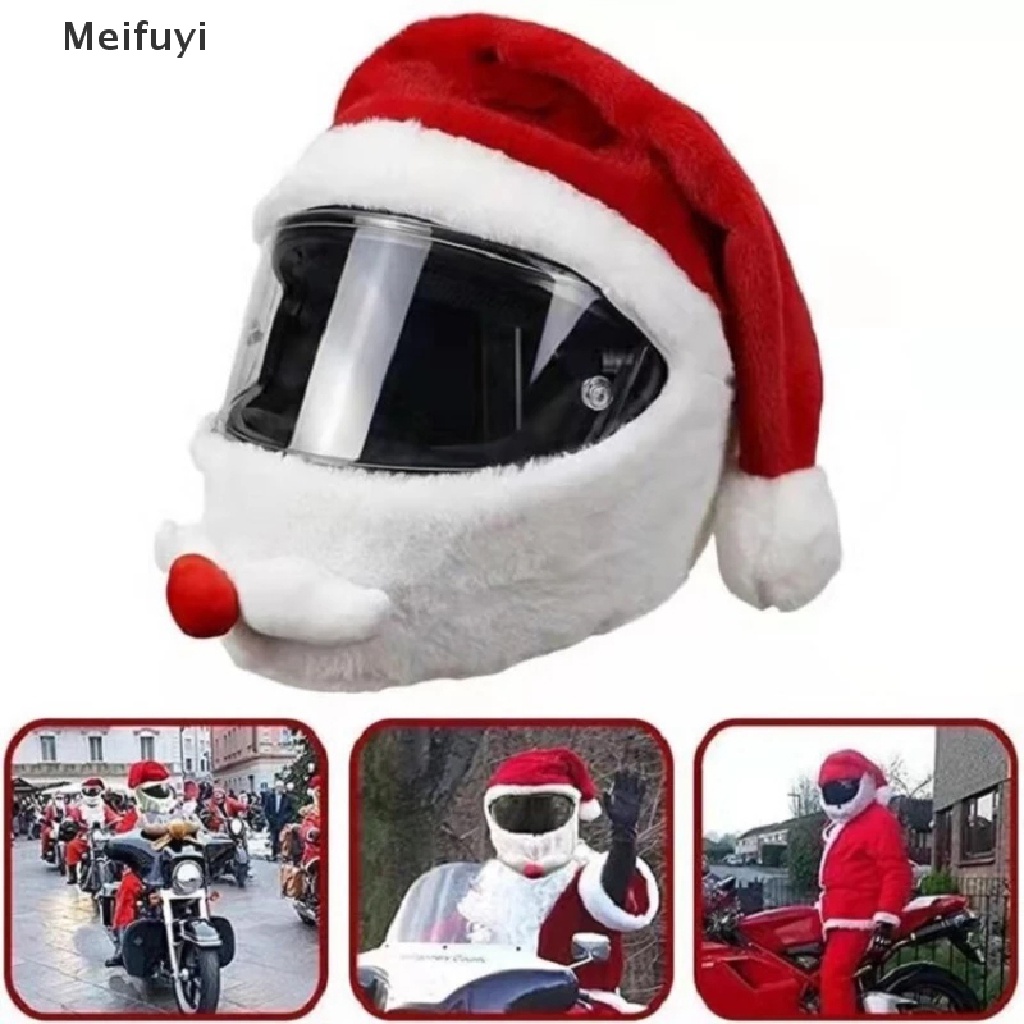 Vỏ Bọc Mũ Bảo Hiểm Bảo Vệ Mắt Bằng Lông Sáng Tạo Phong Cách Giáng Sinh Dành Cho Nam