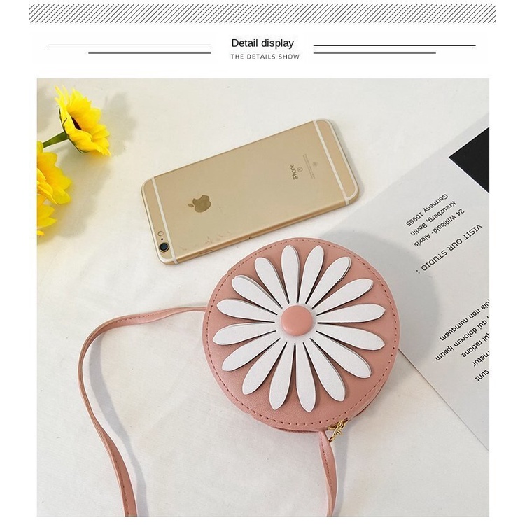 Túi Đeo Chéo Hình Hoa Hướng Dương Dễ Thương Cho Bé