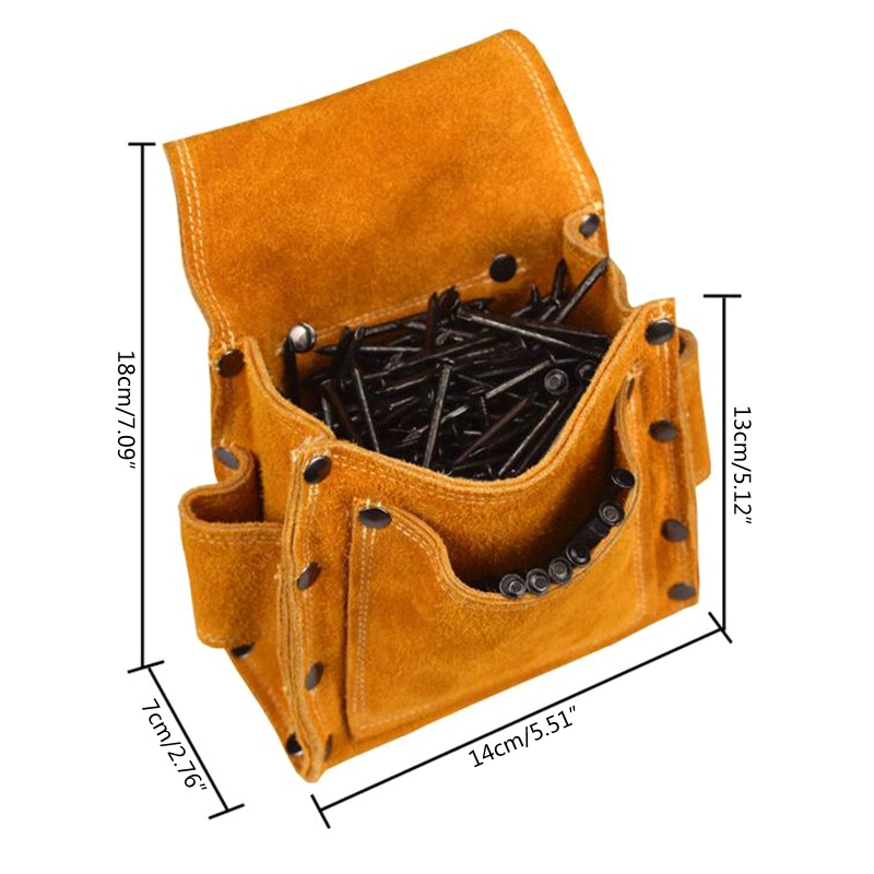 Bộ 2 Túi Da Đựng Dụng Cụ Cờ Lê / Kéo Đa Năng Tiện Dụng