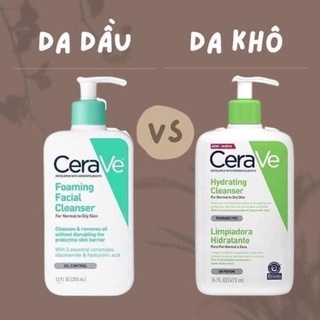SỮA RỬA MẶT CERAVE BẢN PHÁP CHAI LỚN GIÁ HỜI 473ML