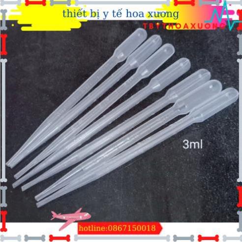 PIPET NHỰA 3ML - PIPET 3ML - ỐNG HÚT NHỎ GIỌT- ỐNG HÚT SỮA CHO BÉ TÚI 50 CÁI