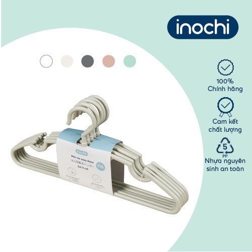 Móc áo xoay Inochi-  Hara 176 màuTrắng ngọc/ Trắng kem/ Ghi sữa/ Hồng nhạt/ Xanh bạc hà