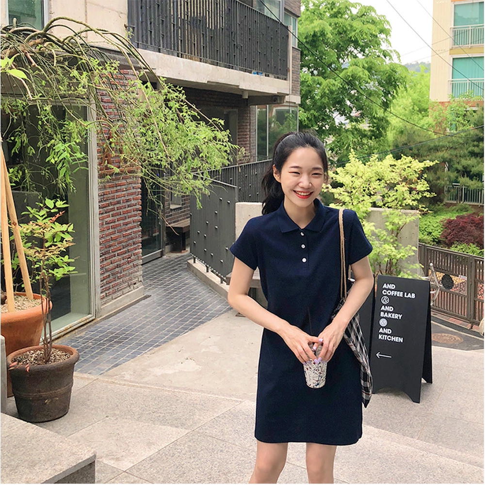 Đầm cổ POLO thoáng khí co giãn tốt 30409 | BigBuy360 - bigbuy360.vn
