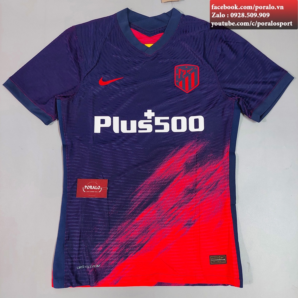 BỘ ÁO ĐẤU CLB ATLETICO MADRID SÂN KHÁCH 2021/22 HÀNG THÁI BẢN PLAYER CAO CẤP