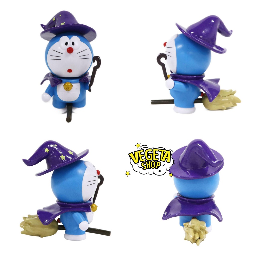 Mô hình Doraemon - 6 tư thế Doremon phù thủy cưỡi chổi đầu bếp nấu ăn pha chế tập tạ thể hình họa sĩ cứu hộ bãi biển
