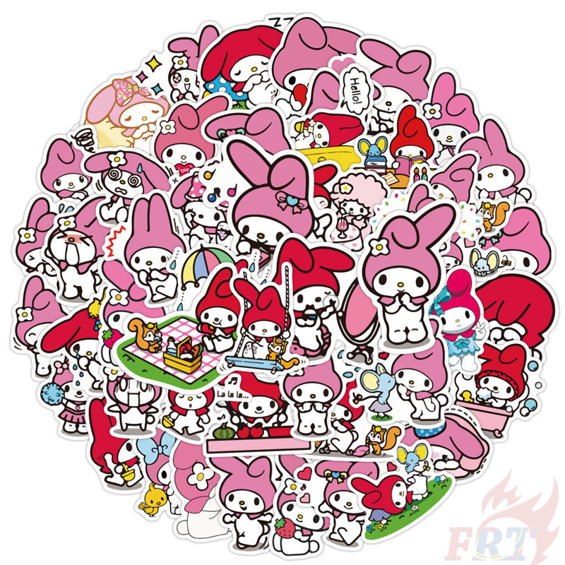 Bộ 50 Hình Dán Nhân Vật Hoạt Hình My Melody - Series 03 Sanrio