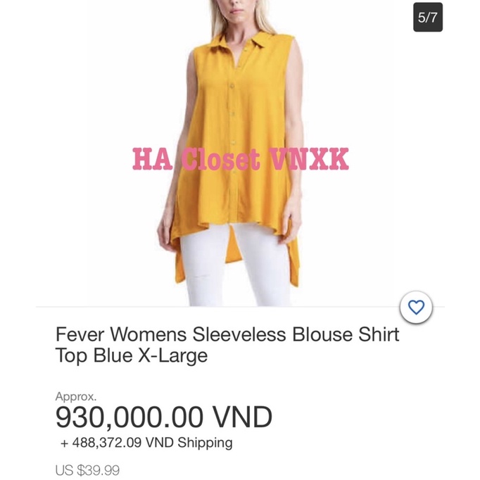 Áo SM Sát Nách Fever Dư xịn