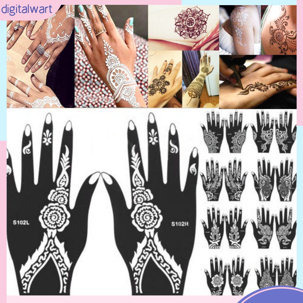 Hình Xăm Tạm Thời Henna Ấn Độ Độc Đáo
