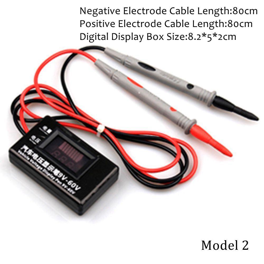 Đầu Dò Thử Điện Màn Hình LCD Kỹ Thuật Số 9-60V Chính Xác Dành Cho Ô Tô