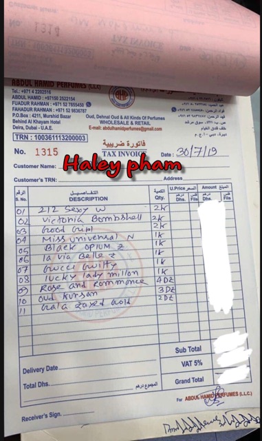 Nước hoa Dubai Rose & Romance