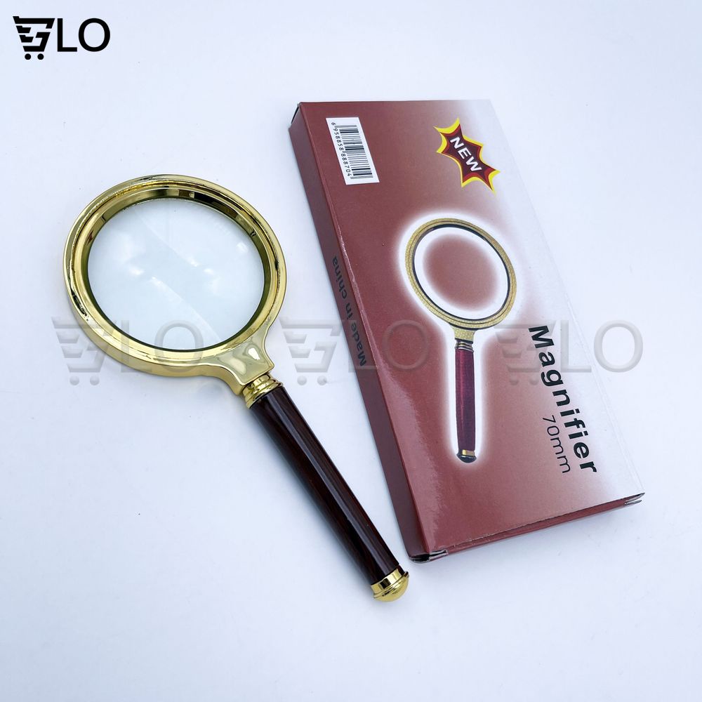 Kính Lúp 3D Magnifier 70mm Cầm Tay Giúp Nhìn Rõ Vật Nhỏ