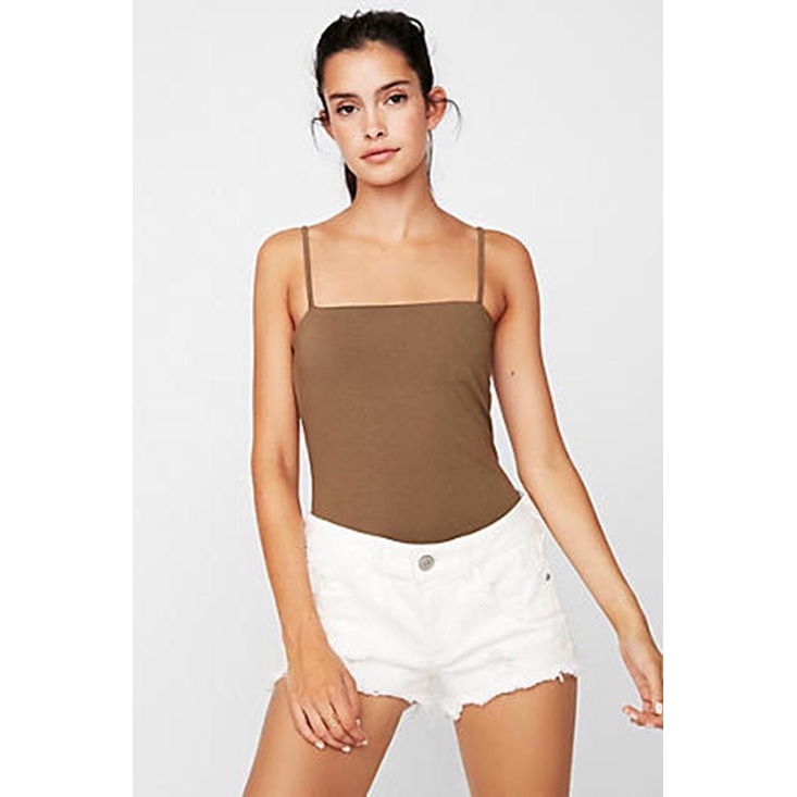 Quần short jean EXPRESS rách trước sau