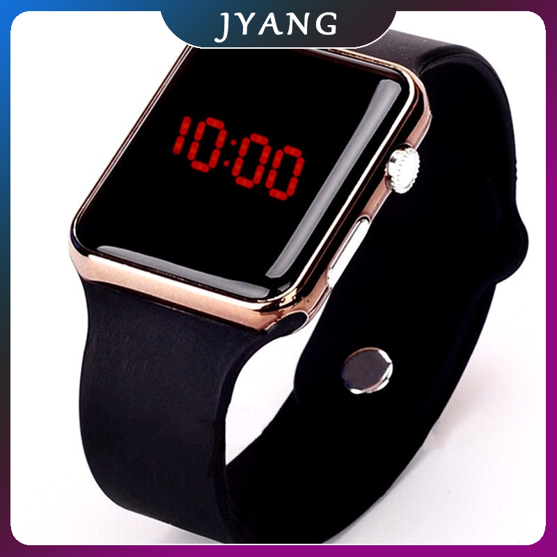 Đồng Hồ Điện Tử Đèn led Dây silicone Thể Thao Unisex