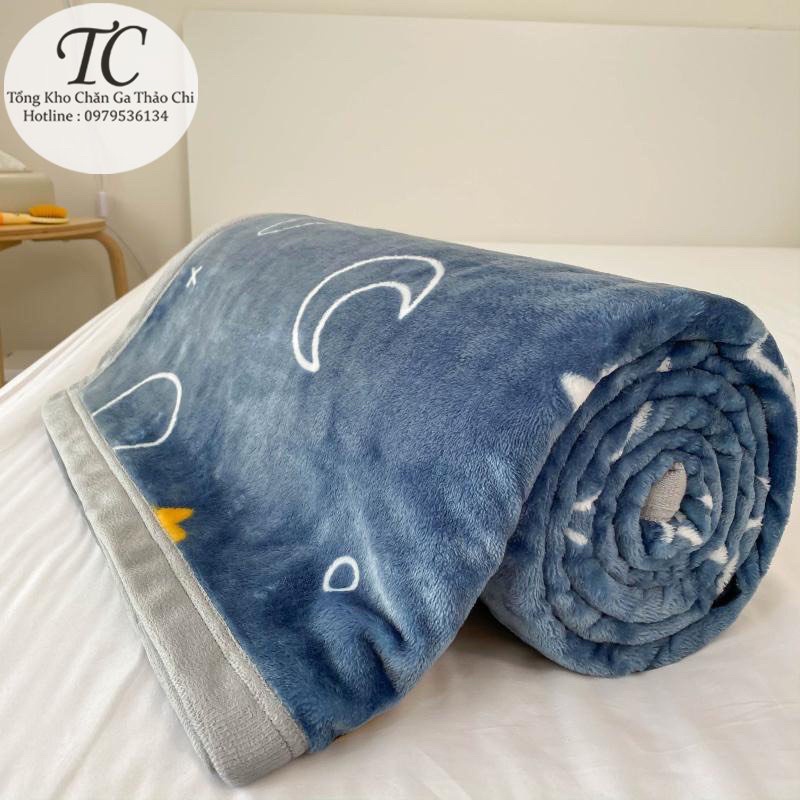 Chăn Tuyết Nhung Sữa Vintage -Siêu Mềm Mịn- Êm Ái- Khổ Rộng 2m x 2m3- Chuẩn Loại 1