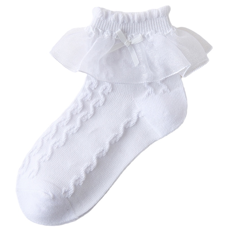 Vớ cotton Mỏng Phối Nơ Thoáng Khí Thời Trang Cao Cấp Dành Cho Bé Màu Sắc