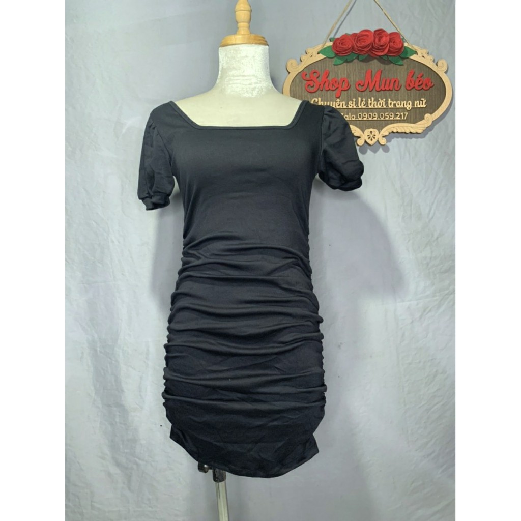 [MẪU MỚI] Đầm Body Nhún Sườn Cổ Chữ U Thun Borip Thích Hợp Mặc Đi Tiệc Đi Làm Đi Chơi Phù Hợp Với Mọi Phong Cách | BigBuy360 - bigbuy360.vn