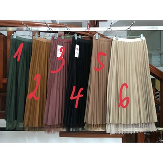 Chân váy xếp ly -  mặc 2 kiểu