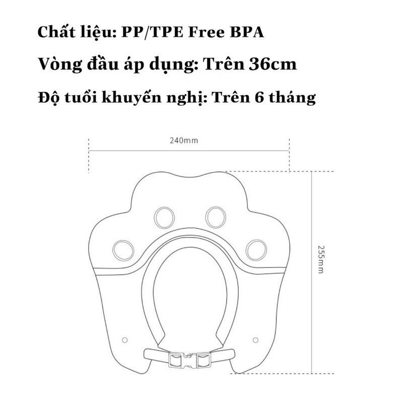 MŨ GỘI ĐẦU CHẮN NƯỚC CHO BÉ TỪ 6M+