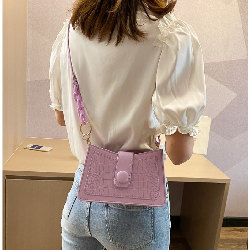 Túi Đeo Chéo Nữ Kẹp Nách Núm Khóa Tròn TEB389