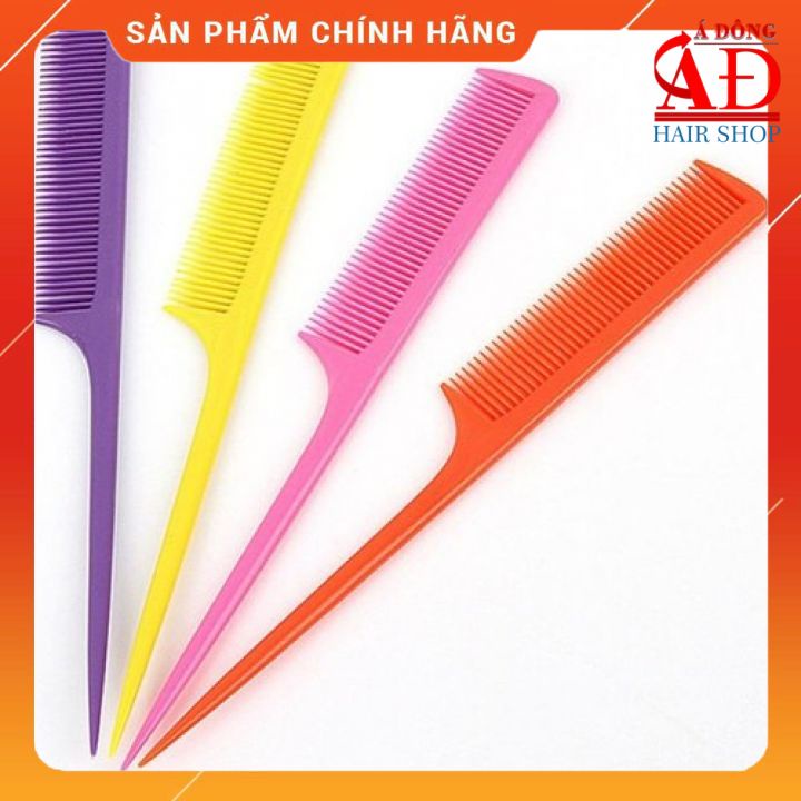 LƯỢC NHỰA CHẢI TÓC ĐUÔI NHỌN CHO SALON (MÀU NGẪU NHIÊN)