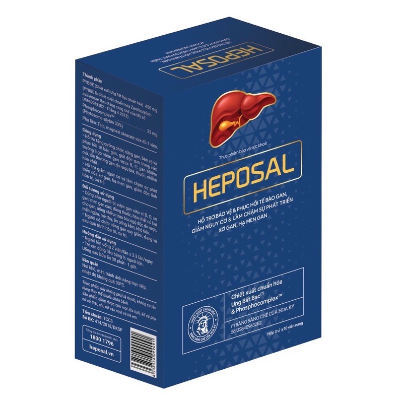 HEPOSAL- phục hồi sức khỏe của gan.