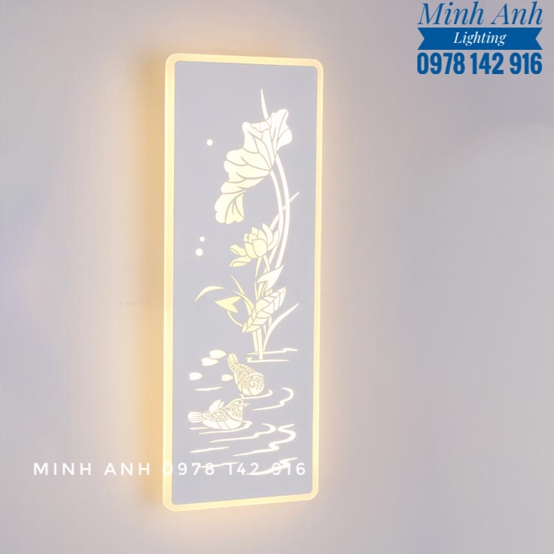 Đèn Vách LED Hình Hoa Sen Gắn Tường Phòng Khách Phòng Ngủ Hành Lang Cầu Thang Minh Anh