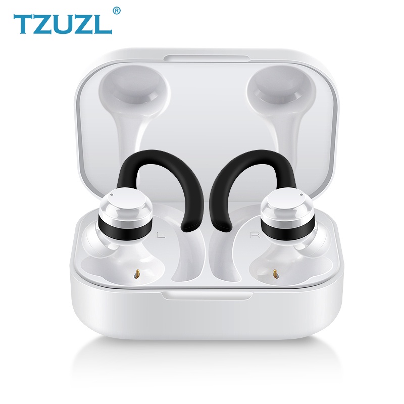 Tai nghe nhét tai bluetooth TZUZL D030 có móc vào vành tai chống thấm nước tích hợp mi cờ rô