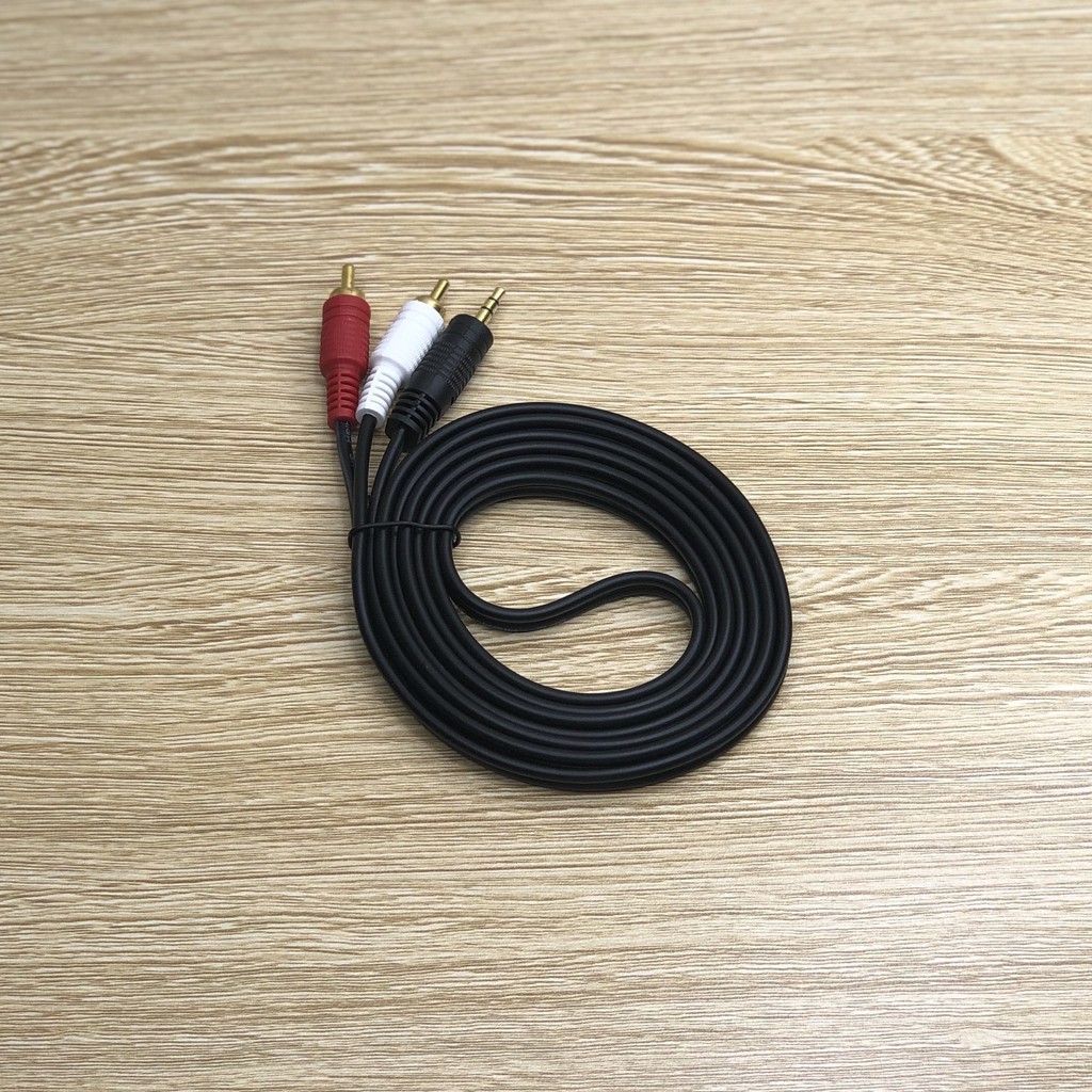 Dây 1 đầu 3.5 ra 2 đầu AV DALONGQI dài 1.8m