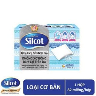 Bông trang điểm Nhật Bản 82 miếng Silcot xanh dương