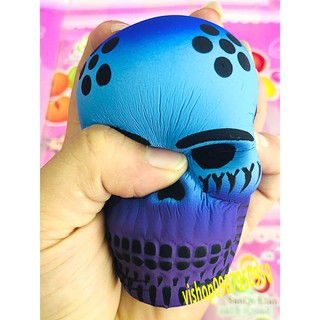 SQUISHY ĐẦU NÂU XANH GALAXY  (huongtrang15)