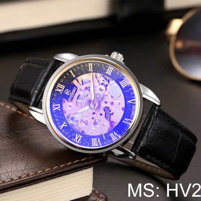 Đồng hồ cơ nam automatic Chính Hãng HVENSHI - đồng hồ cơ lộ máy 2020