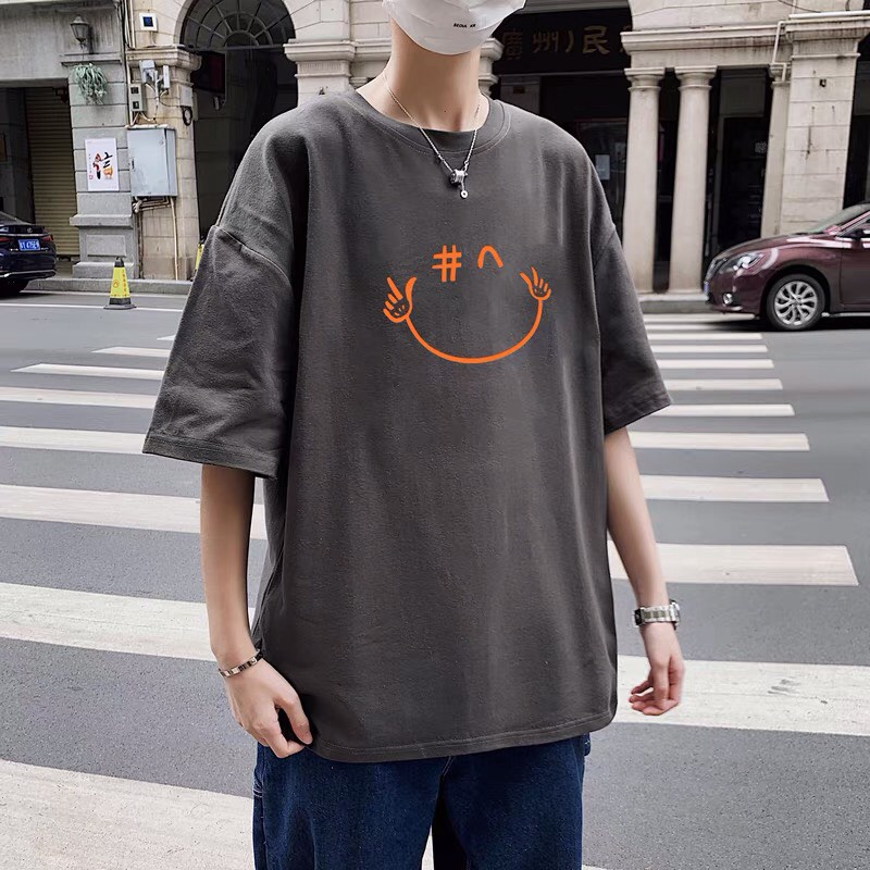 Áo Phông Mặt Cười 3 Màu Cơ Bản Thoải Mái Hoạt Động Mã SP GAREM 2022