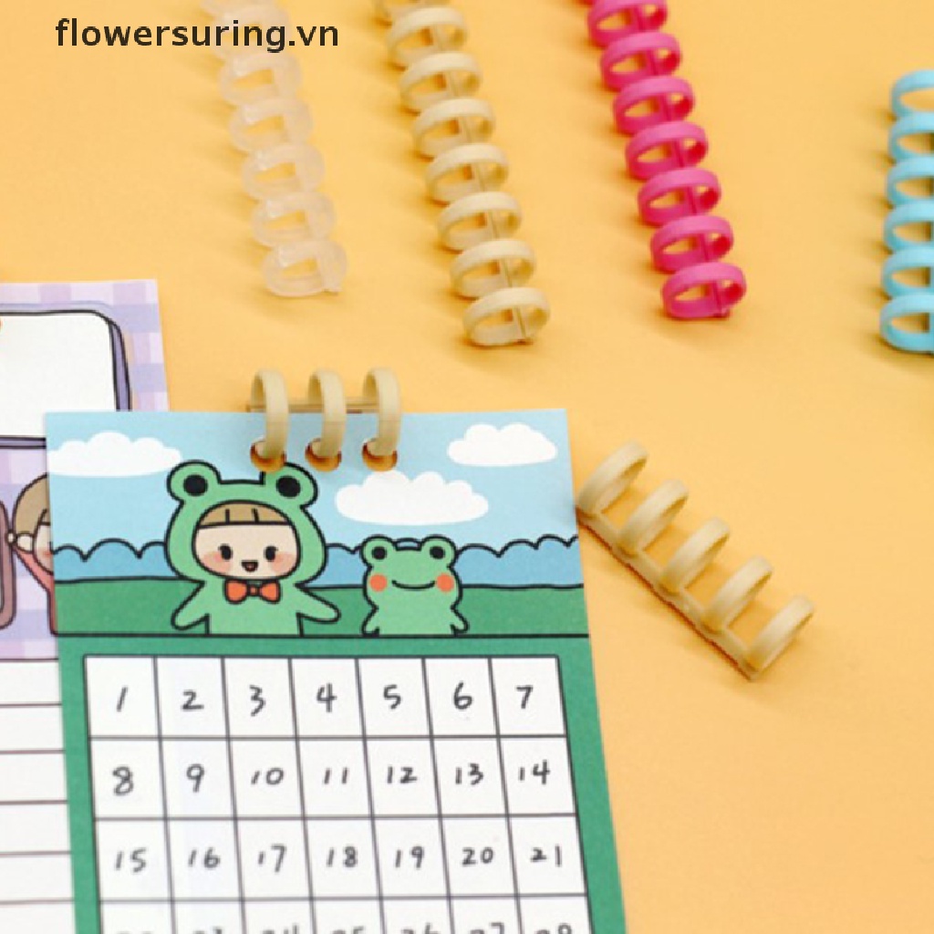 Set 5 vòng lò xo 30 lỗ bằng nhựa tiện dụng cho văn phòng