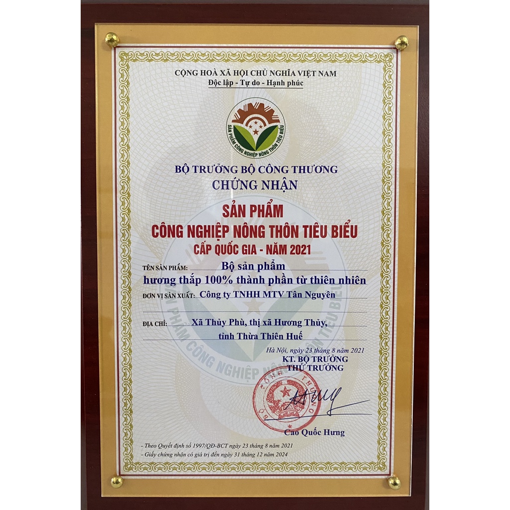 Hương trầm Tân Nguyên, nhang trầm hương, trầm hương uy tín thẻ nhỏ 70 que tiện lợi - Hương Sạch Tân Nguyên