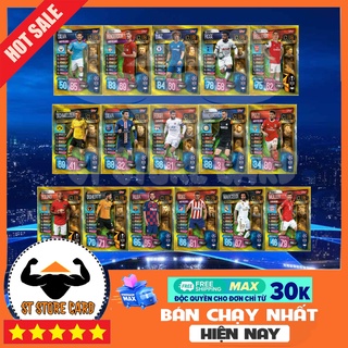 Thẻ cầu thủ bóng đá huyền thoại vàng gold legend UCL 2019/20 match Attax thẻ in custom ST STORE CARD