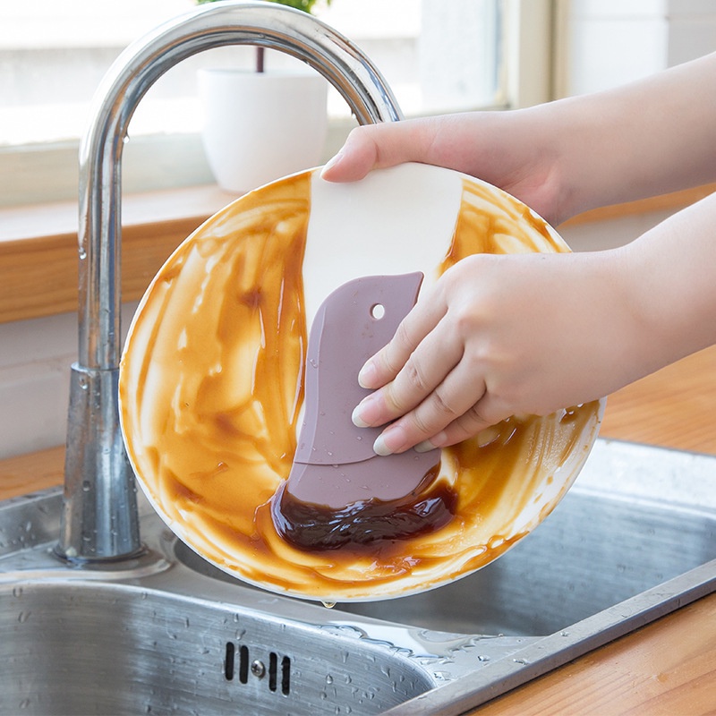 1 Dụng Cụ Cạo Dầu Hình Chim Cánh Cụt Hoạt Hình Đa Năng Cho Nhà Bếp Nhà Tắm