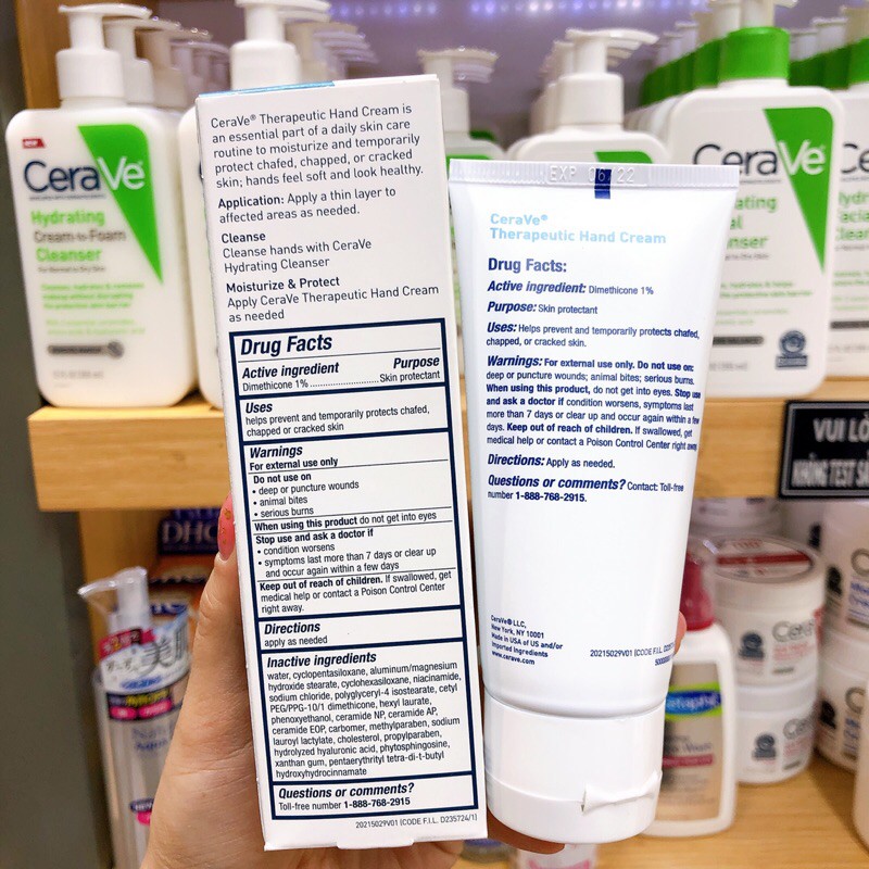 Kem dưỡng tay CeraVe Therapeutic Hand Cream ( 85g ) | BigBuy360 - bigbuy360.vn