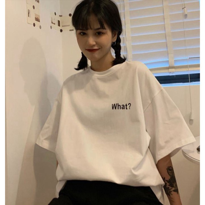 ÁO THUN, ÁO PHÔNG TAY LỠ UNISEX FORM RỘNG OVERSIZE ANIME WHAT M212 KIWI SHOP union SHOP