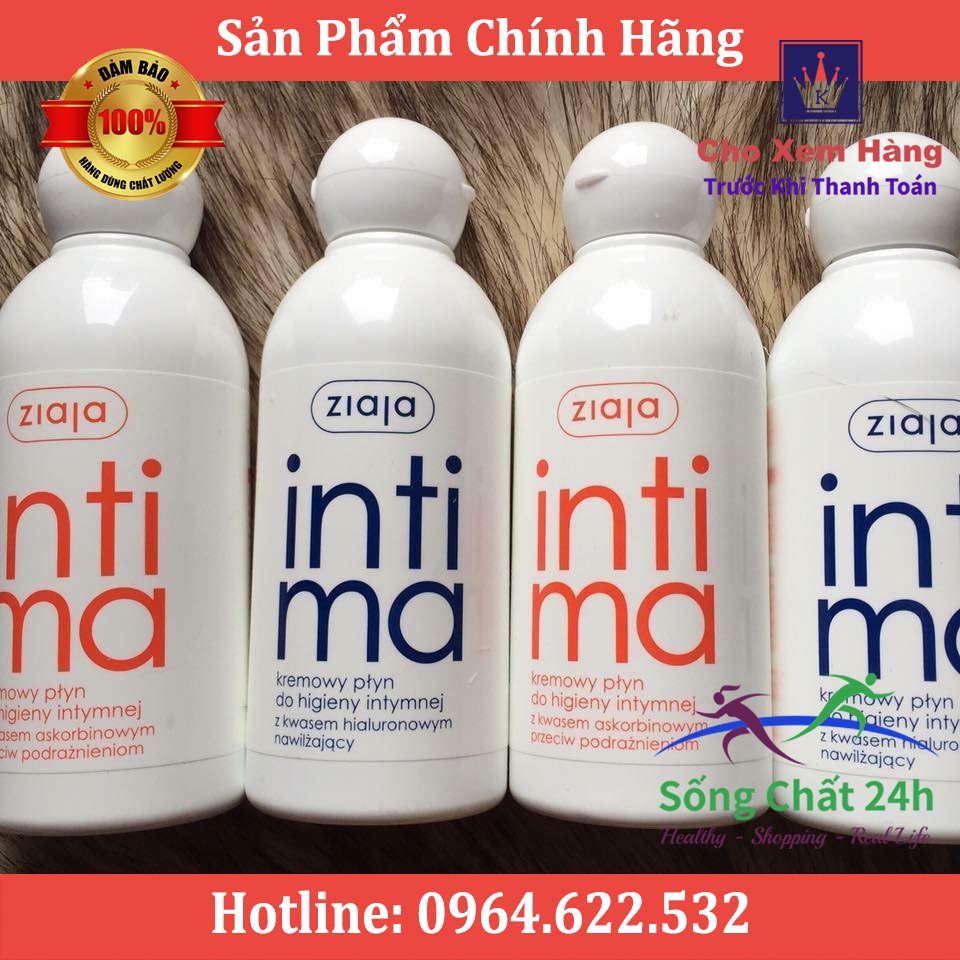 Dung dịch vệ sinh phụ nữ Intima Ziaja Ba Lan 200ml - Sống Chất 24h