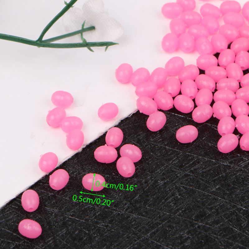 Bộ 100 Phao Nổi Câu Cá Dạ Quang Cứng Hình Oval