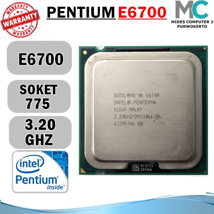 Linh Kiện Điện Tử Lga 755 Intel Pentium E6700 3.20ghz
