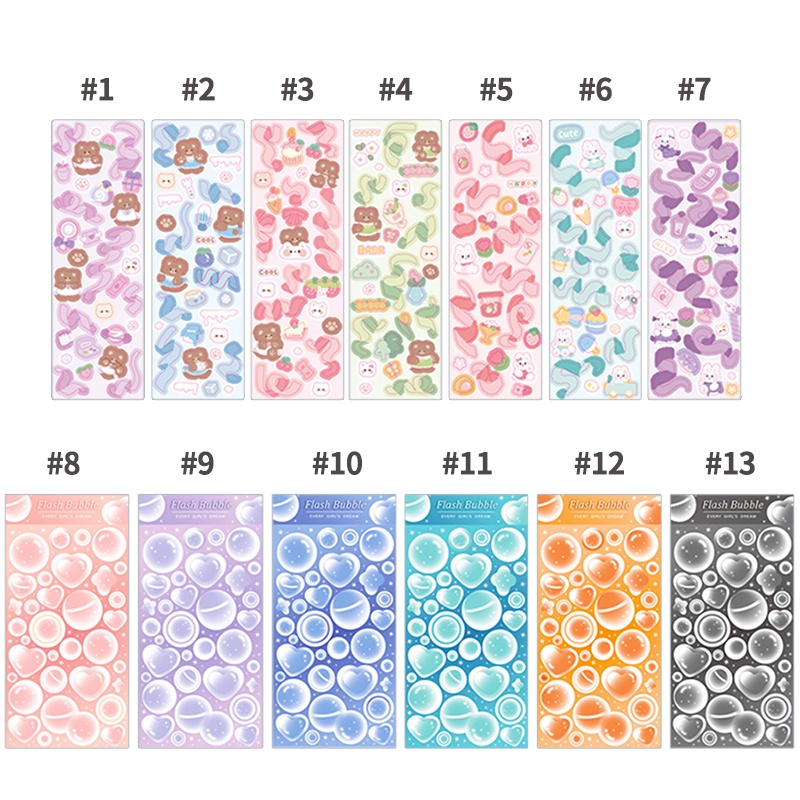 Miếng Dán Trang Trí Thủ Công Thiết Kế Dễ Thương