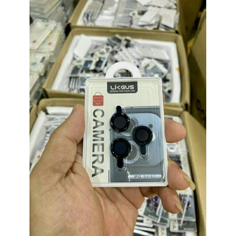 Bộ dán bảo vệ mắt camera kim cương titan cho iPhone 12 Mini, 12 Pro, 12 Pro max, 11, 11 Pro max