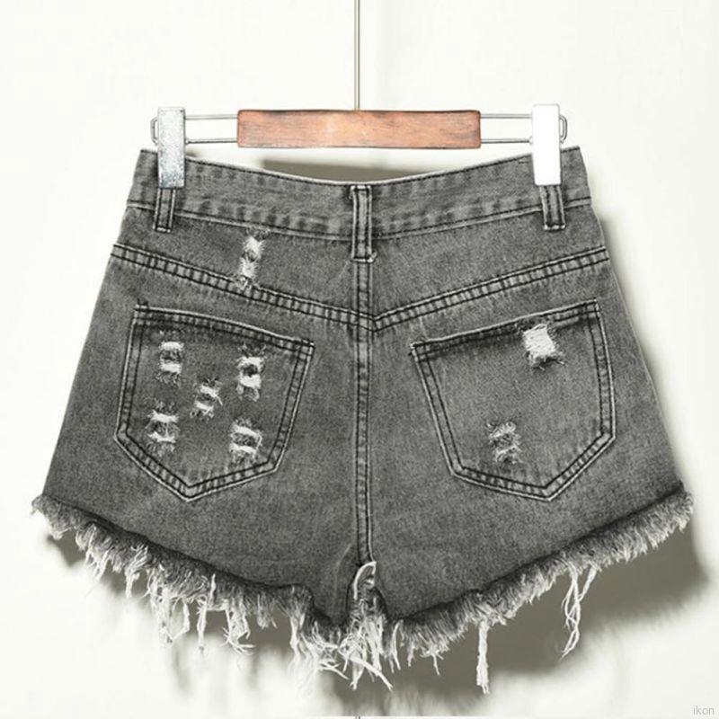 Quần ngắn denim rách thời trang