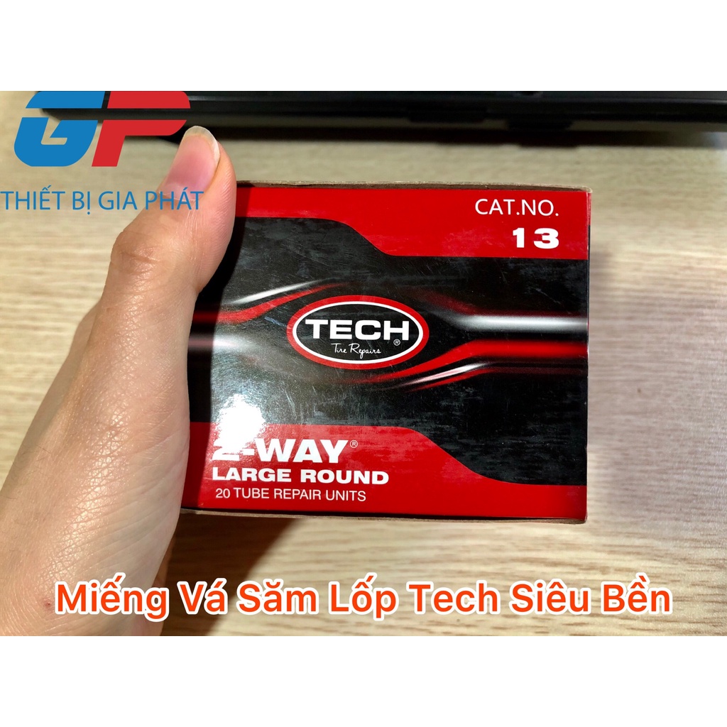 Miếng Vá Săm Lốp ô tô, Xe Máy Tech 13 Kích Thước 80 mm - Dòng Miếng Vá Lốp Siêu Dính, Khô Nhanh