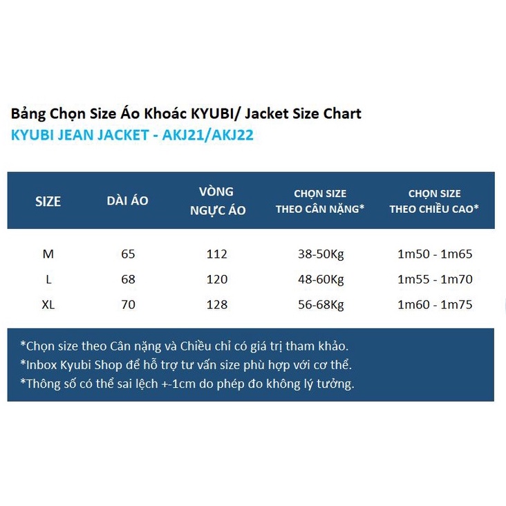 Áo khoác jeans unisex form rộng ulzzang Xanh đậm kèm túi trong [Có BigSize] - Áo khoác nữ jean denim KYUBI Jacket AKJ21